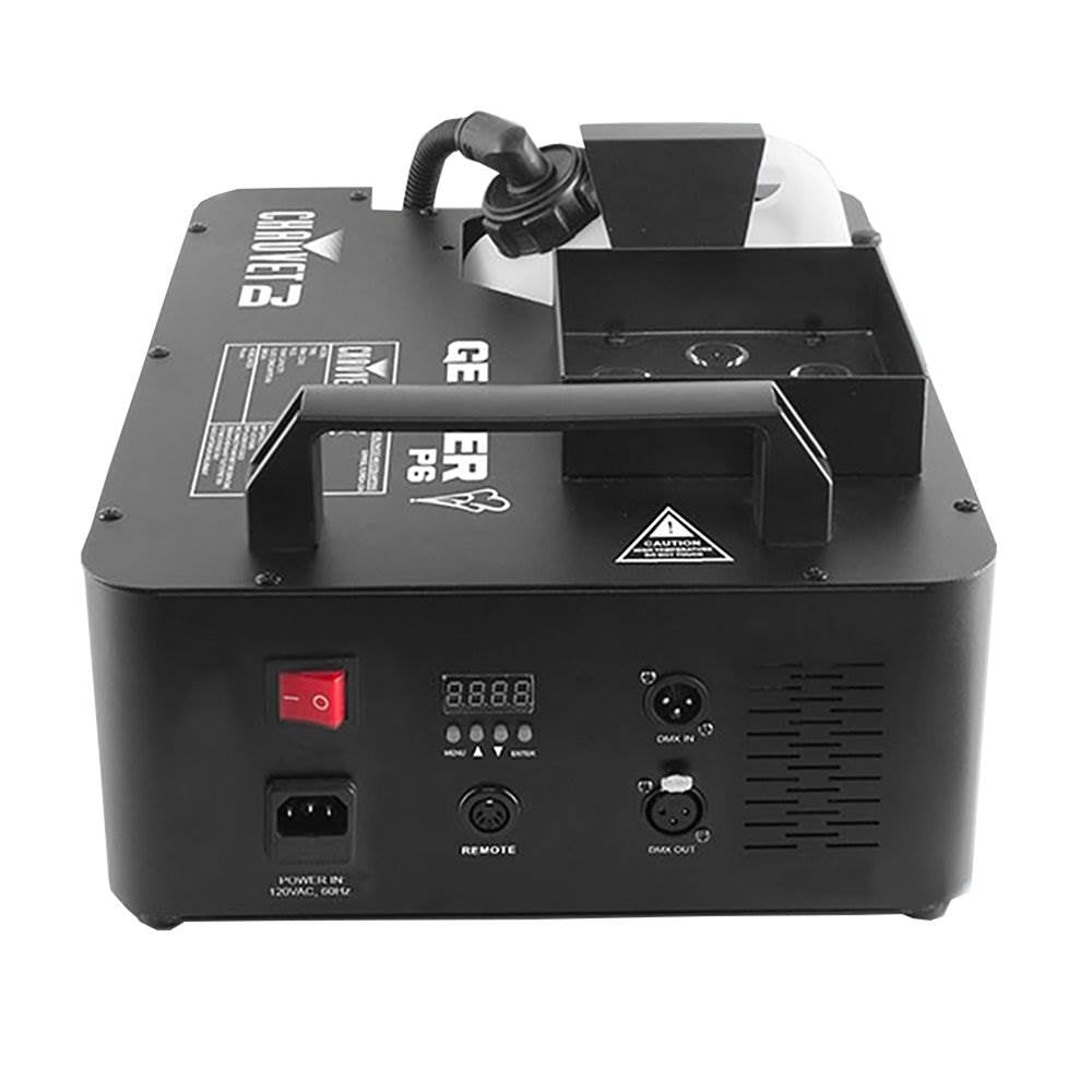 Chauvet Geyser P6 Fog Machine With Remote + Chauvet Fog Juice Fluid, 4 Gallons