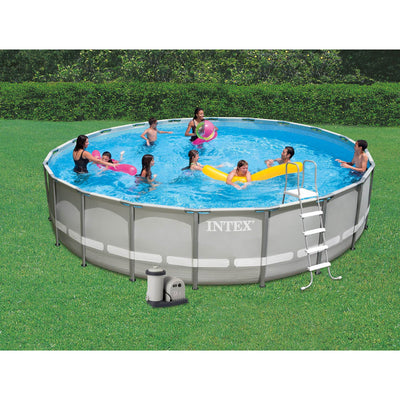 Intex 20' x 48" Ultra Frame Above Ground Swimming Pool Set w/ Pump (Open Box)