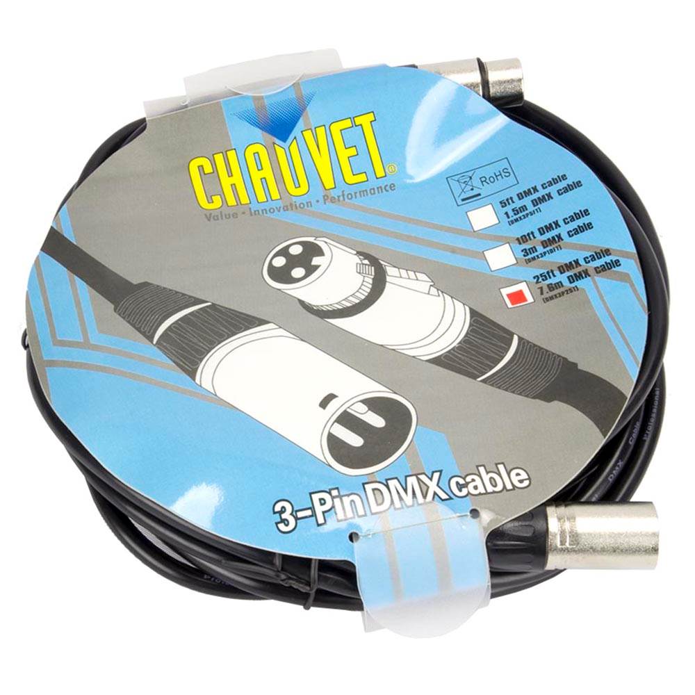 Chauvet DJ Foot-C 36-Channel DMX Controller + 25' DMX Cable + 10' DMX Cables (3)