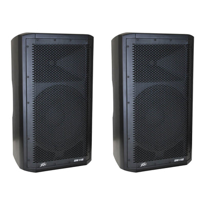 Peavey Dark Matter DM112 Pro DJ 2-Way Active 12 Inch Powered PA Speaker (2 Pack)