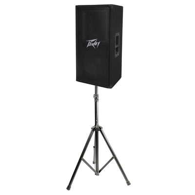 Peavey PV 112 12" 2-Way Pro DJ Live Sound Speaker + Pyle 6' Tripod Speaker Stand
