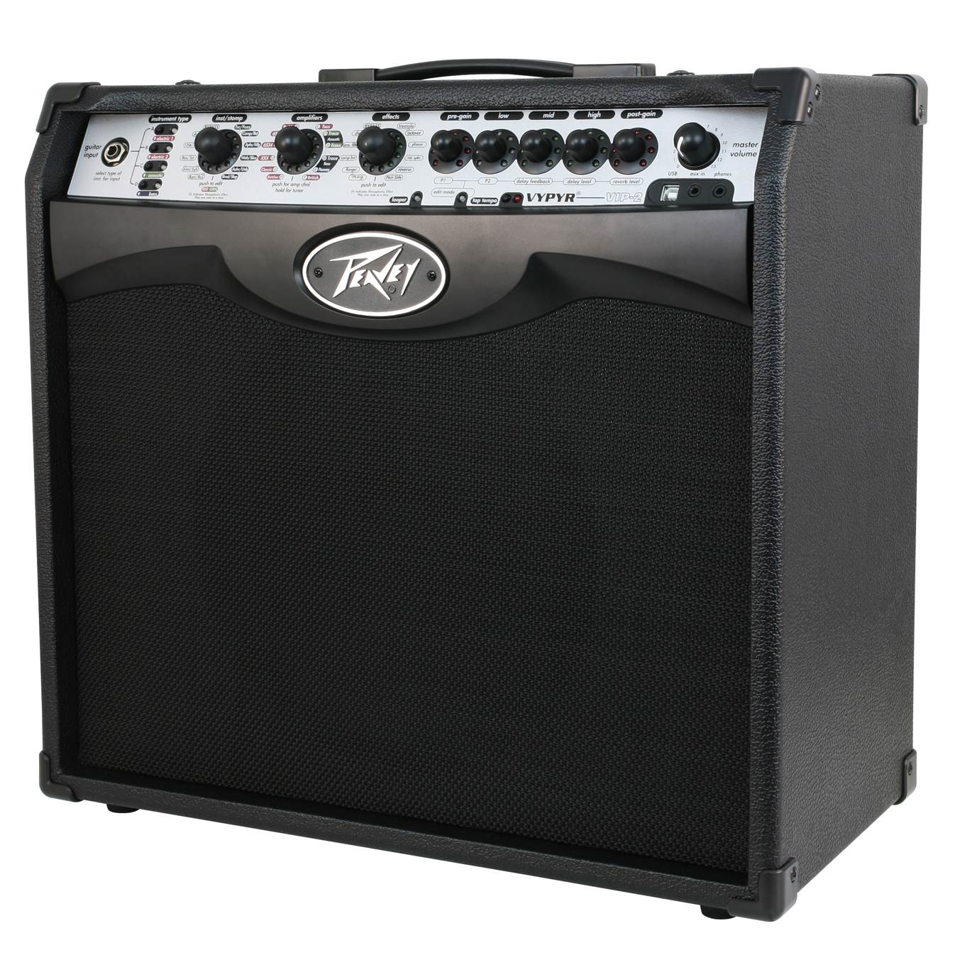 Peavey Vypyr VIP 2 40 Watt Combo Amplifier Amp + Sanpera I Pedal Controller