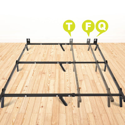 intelliBASE Low Profile Adjustable Twin/Full/Queen Metal Bed Frame (Damaged)