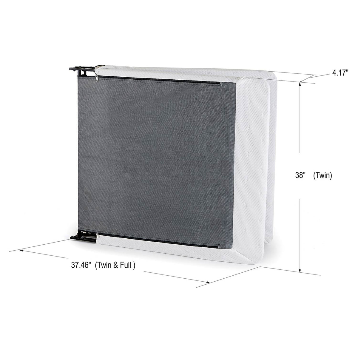 intelliBASE Lightweight Non-Slip Easy-Fold Metal Box Spring, Twin (Open Box)