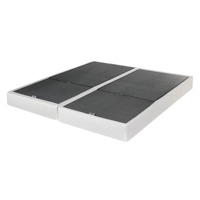 Lightweight Non-Slip Bi-Fold Metal Box Spring and Coverlet, King (Open Box)