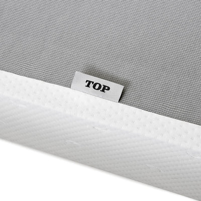 Lightweight Non-Slip Bi-Fold Metal Box Spring and Coverlet, King (Open Box)