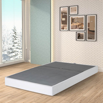Lightweight Non-Slip Bi-Fold Metal Box Spring and Coverlet, King (Open Box)
