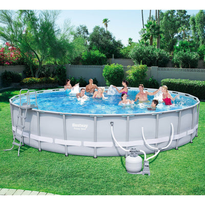Bestway Steel Pro 24'x52" Frame Pool Set w/ Pump, Ladder, & Covers (Open Box)