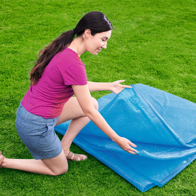 Bestway 14' Floating Above Ground Swimming Pool Solar Heat Cover (Open Box) - VMInnovations