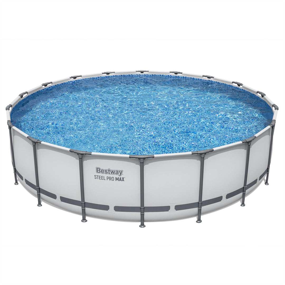 Bestway Steel Pro MAX 18'x48" Round Above Ground Swimming Pool with Pump & Cover