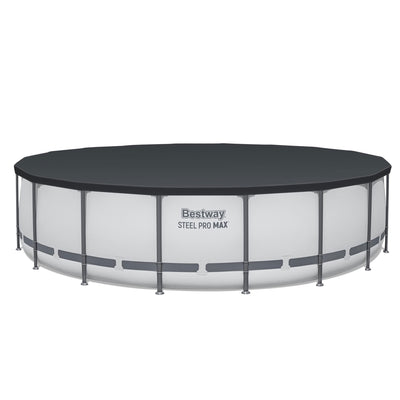 Bestway Steel Pro 18-Foot Round Swimming Pool Set, Filter Pump Ladder (Open Box) - VMInnovations