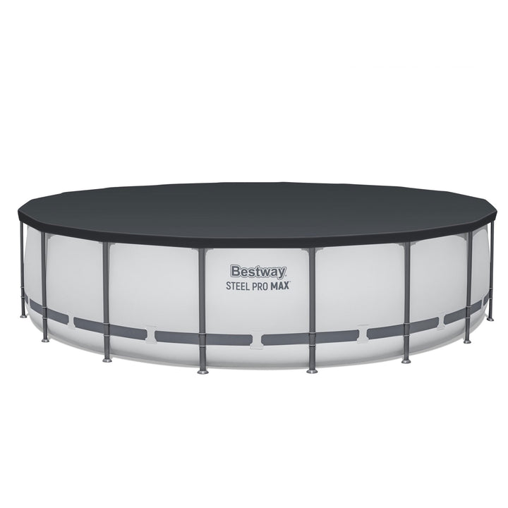 Bestway Steel Pro MAX 18'x48" Round Above Ground Swimming Pool with Pump & Cover