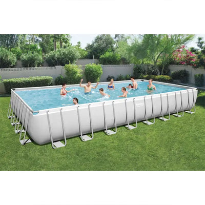 Bestway 56625E Power Steel 31ft x 16ft x 52in Rectangular Above Ground Pool Set - VMInnovations