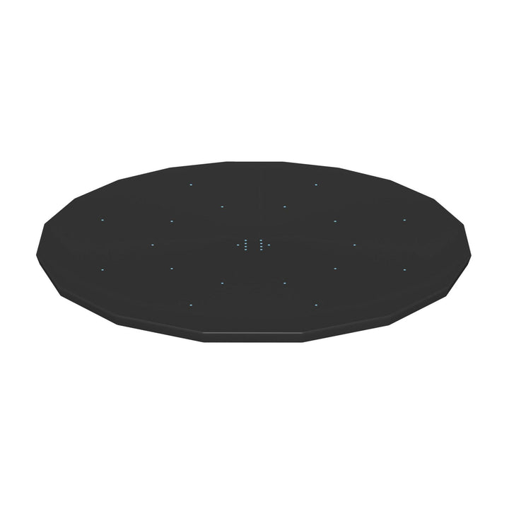 Round PVC 12 Foot Pool Cover for Above Ground Pro Frame Pools (Open Box)