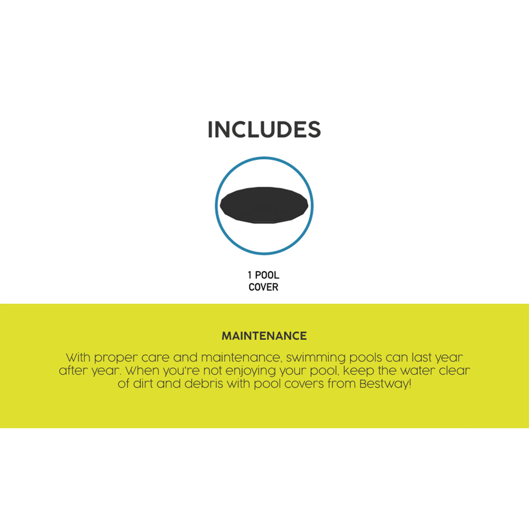 Bestway 18' Round PVC Pool Debris Cover for Steel ProTM Frame Pools (Open Box) - VMInnovations