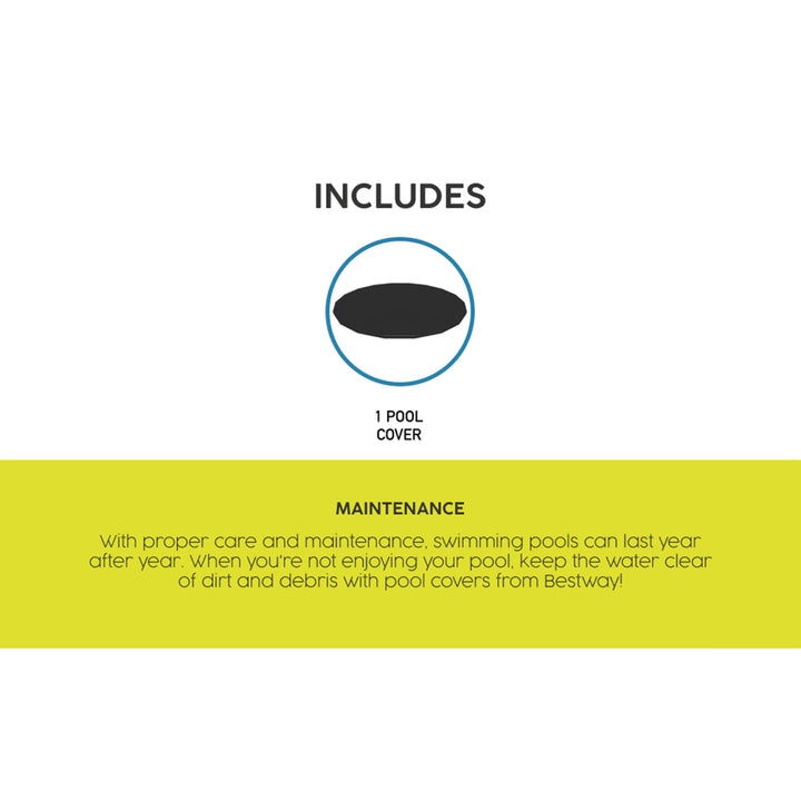 Bestway 18' Round PVC Pool Debris Cover for Steel ProTM Frame Pools (Open Box) - VMInnovations