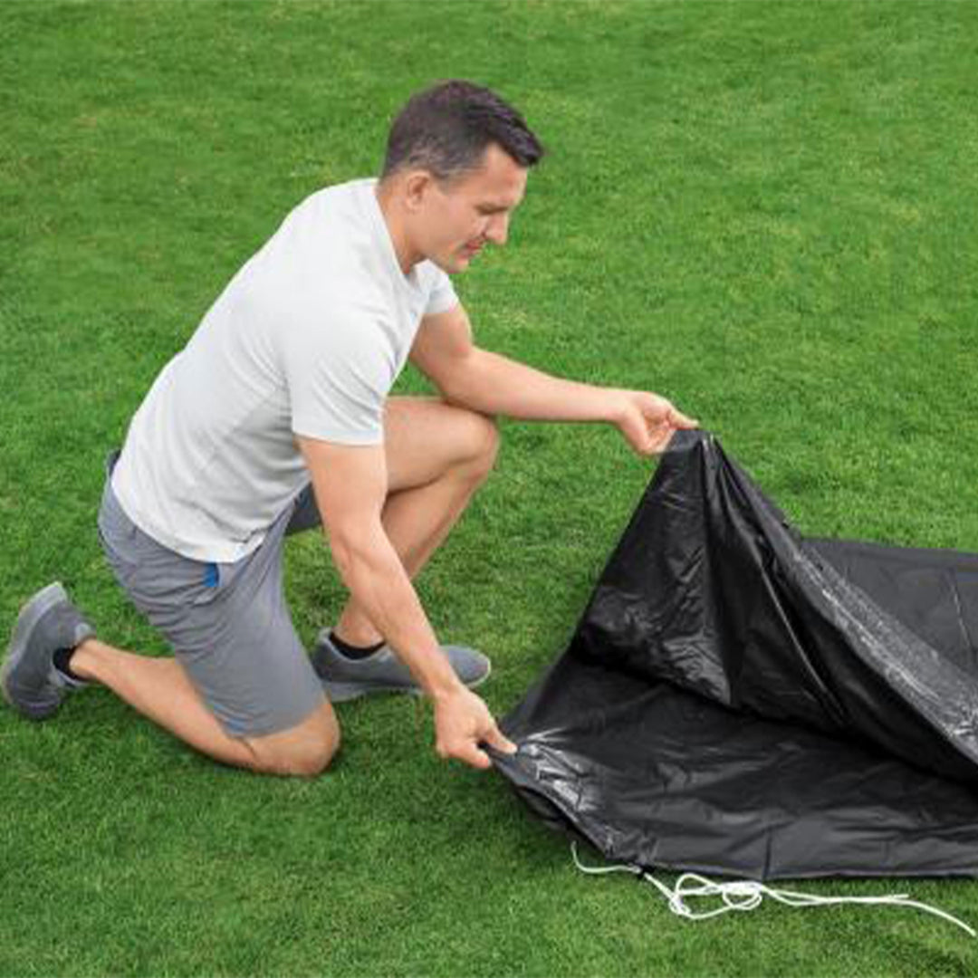 Bestway 18' Round PVC Pool Debris Cover for Steel ProTM Frame (Open Box)(2 Pack)