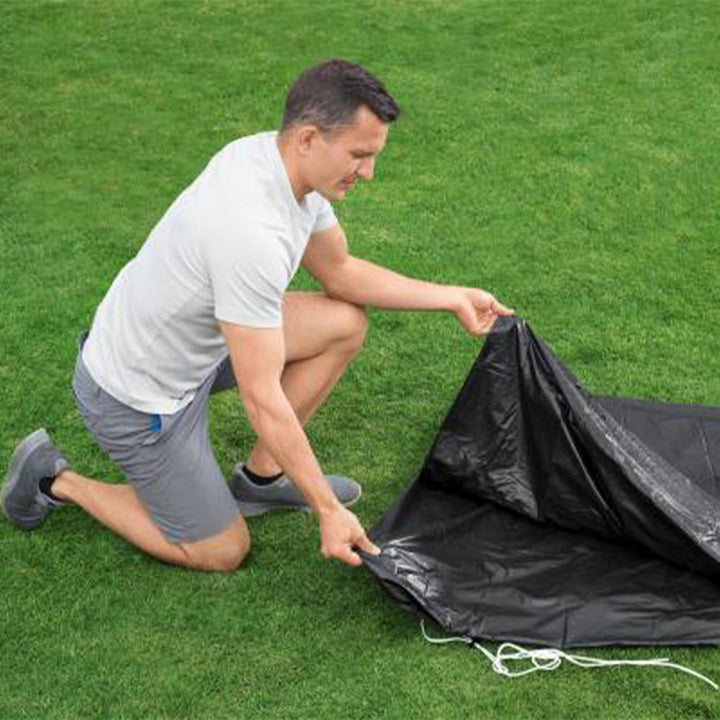 Bestway 18' Round PVC Pool Debris Cover for Steel ProTM Frame (Open Box)(2 Pack)