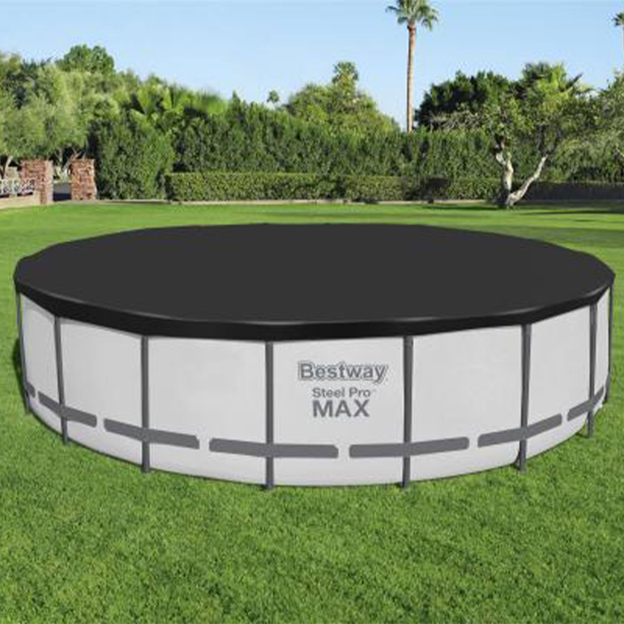 Bestway 18' Round PVC Pool Debris Cover for Steel ProTM Frame (Open Box)(2 Pack) - VMInnovations