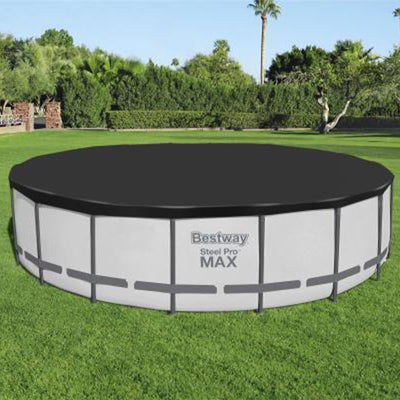 Bestway 18' Round PVC Pool Debris Cover for Steel ProTM Frame (Open Box)(4 Pack) - VMInnovations