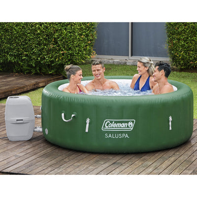 Coleman SaluSpa 6 Person Hot Tub + Filter 3 Pack, 2 Cleaning + Maintenance Kits