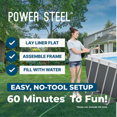 Bestway18ft x 9ft x 48in Above Ground Pool with Ladder & Filter Pump (For Parts) - VMInnovations