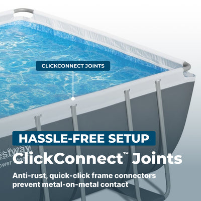 Bestway18ft x 9ft x 48in Above Ground Pool with Ladder & Filter Pump (For Parts) - VMInnovations