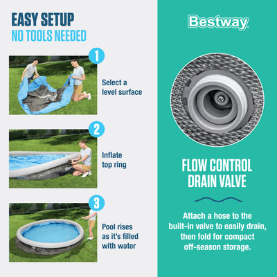 Bestway 15'x33" Inflatable Above Ground Pool w/ 330 GPH Filter Pump (Used) - VMInnovations