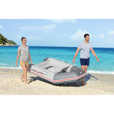 Bestway Hydro-Force Caspian Inflatable 2 Person Boat Set with Oars and Pump