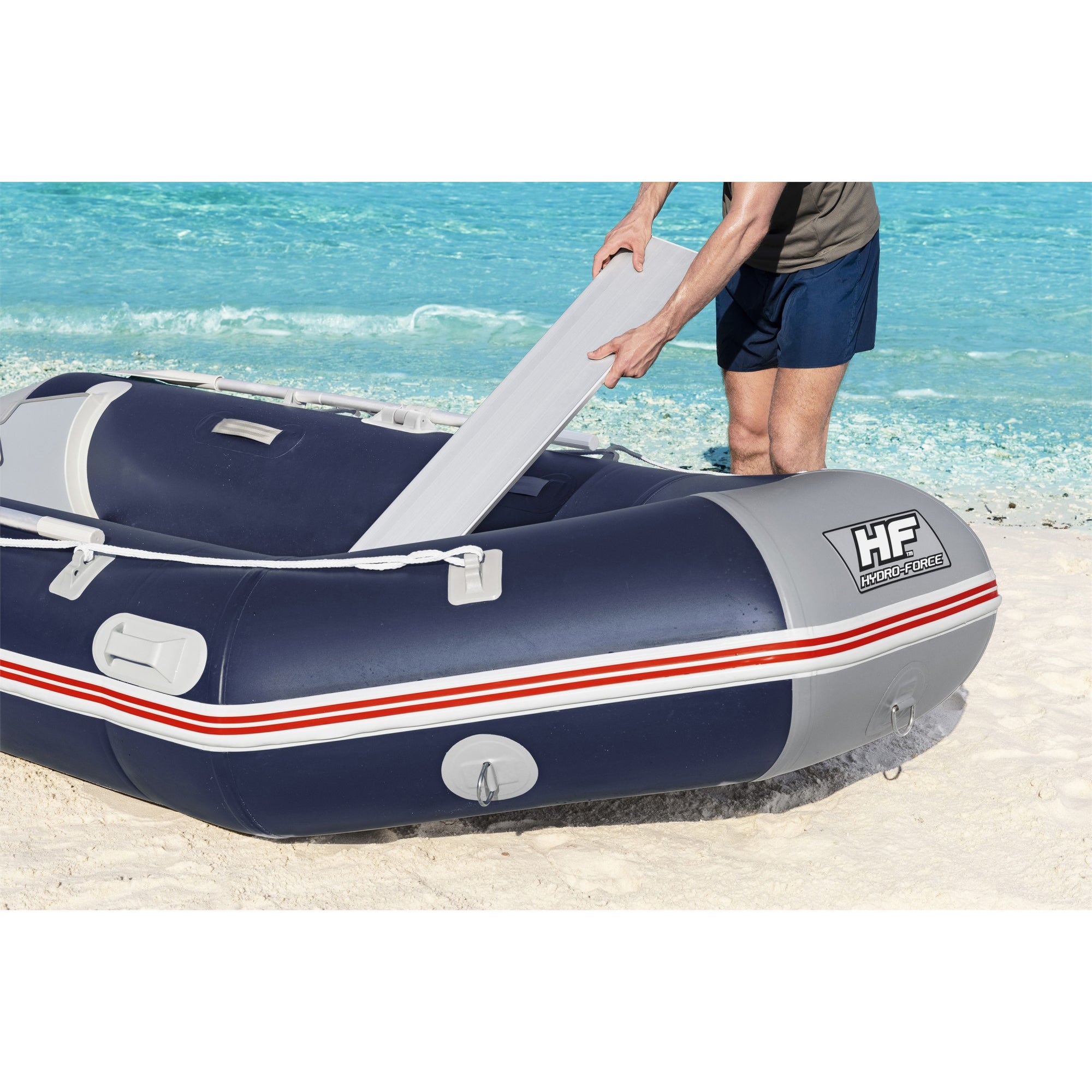 Bestway Hydro Force Mirovia Pro 130" Inflatable Boat/Raft w/ Oars (Used) - VMInnovations