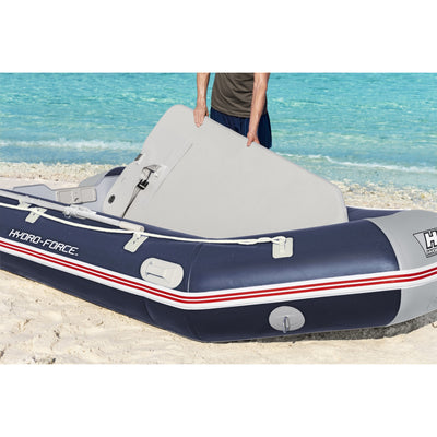 Bestway Hydro-Force Mirovia Pro Inflatable 5 Person Outdoor Water Raft Boat Set