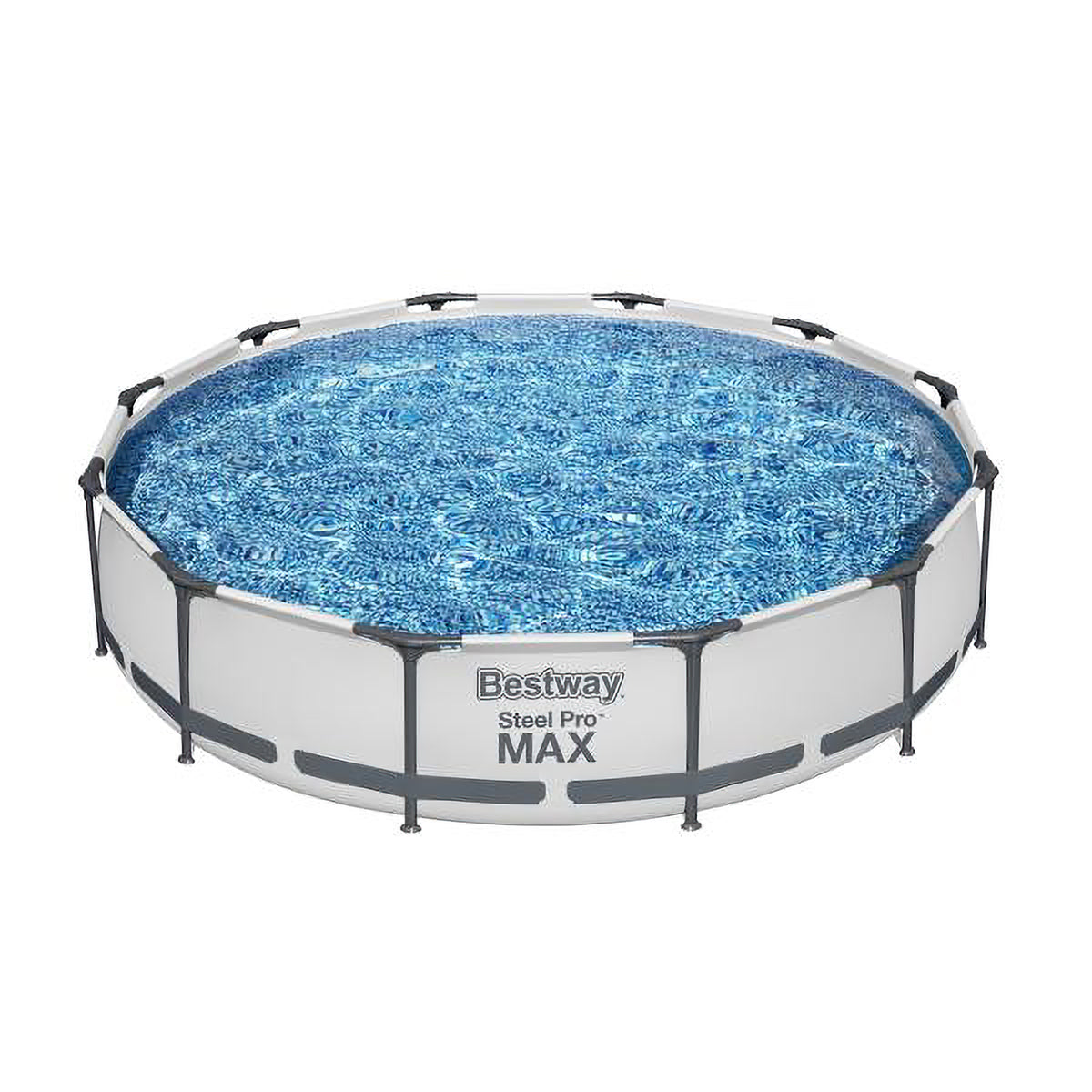 Bestway Steel Pro Max 12ftx30in Frame Round Above Ground Pool w/ Pump (Damaged)