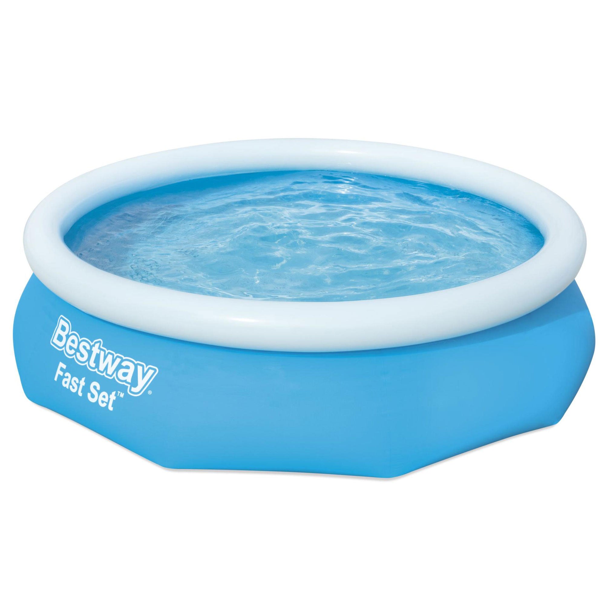 Bestway 10' x 30" Fast Set Inflatable Above Ground Pool w/ Filter Pump & Cover - VMInnovations
