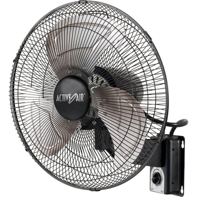 Active Air Heavy-Duty 16 Inch 3 Speed Metal Wall Mount Tilting Fan (Open Box)