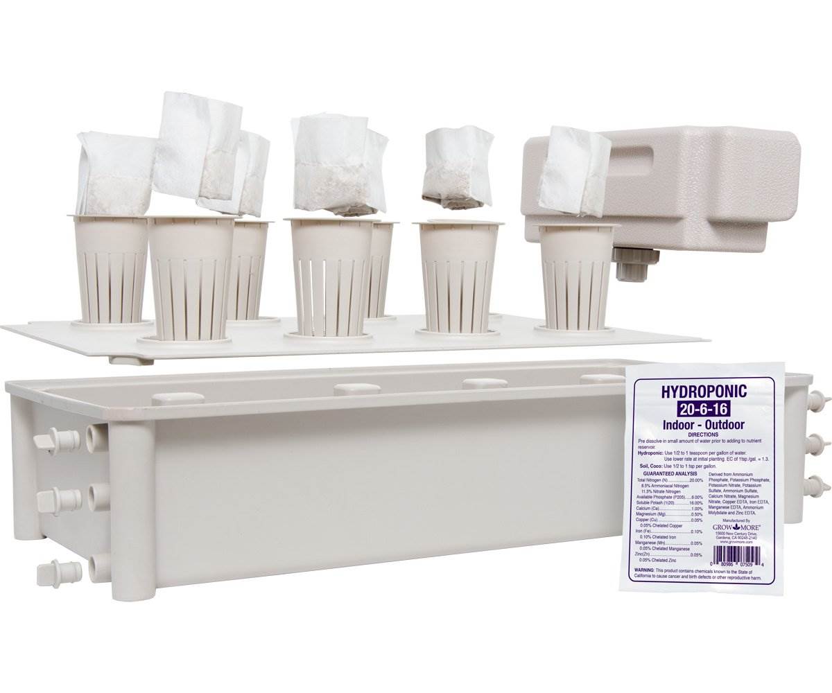 Hydrofarm Hydroponic Soil-Free Salad Greens Box Garden Growing Kit (Open Box)
