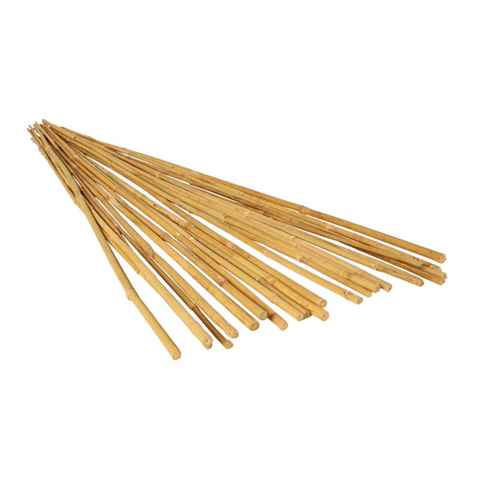 Hydrofarm HGBB4 4-Foot High Strength Natural Finish Bamboo Stakes, 25 Pack - VMInnovations