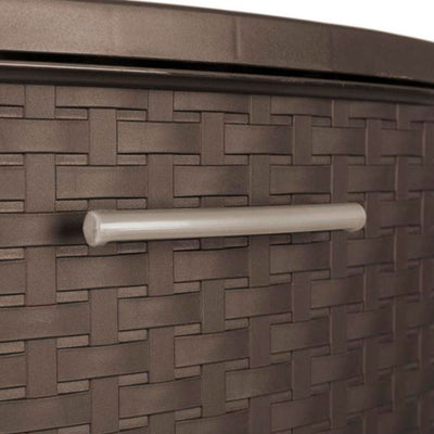 Sterilite 3 Drawer Decorative Plastic Weave Storage Tower, 8-Pack, Espresso - VMInnovations