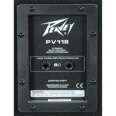2) Peavey PV118 400W 18 Inch Vented Heavy Duty Passive PA Subwoofer Speaker Pair