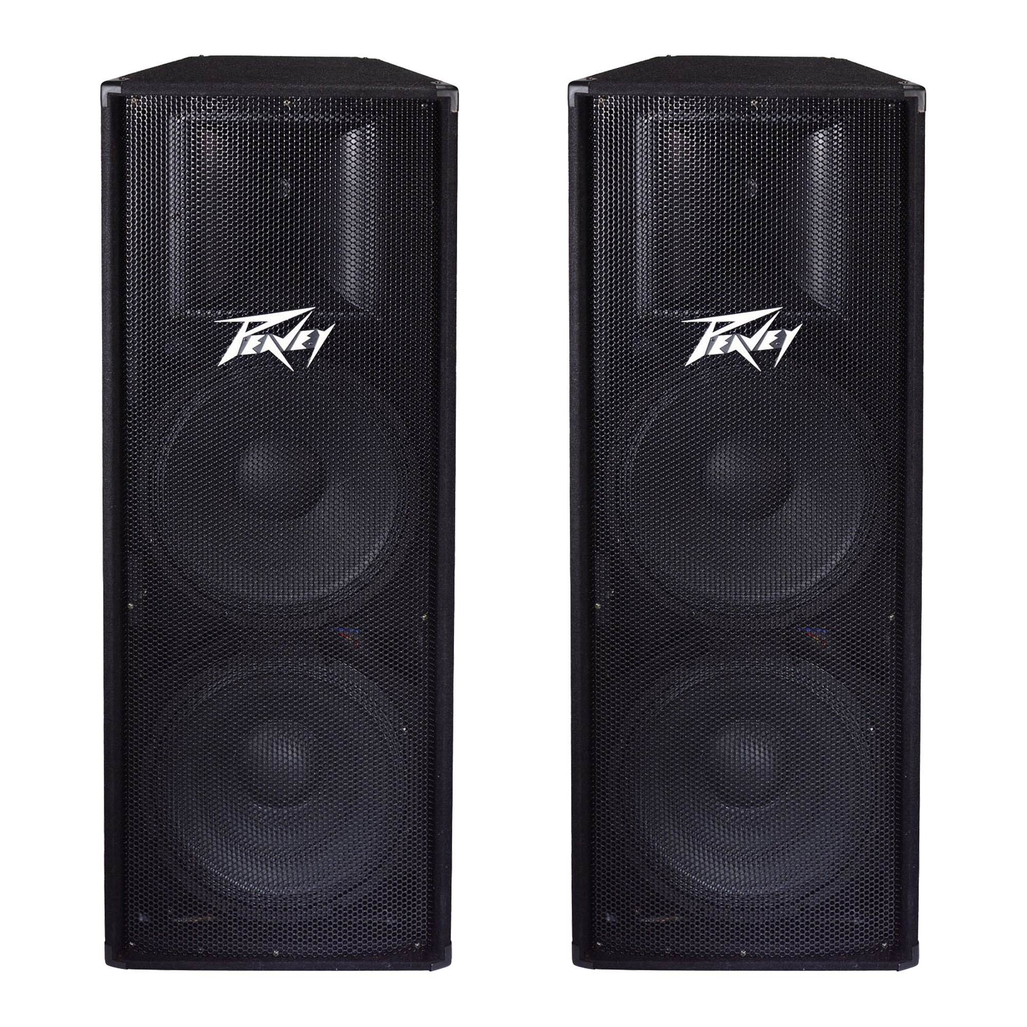 Peavey PV215 2-Way 2800 Watt Dual 15" PA Full Range DJ Speakers PV 215 (2 Pack)