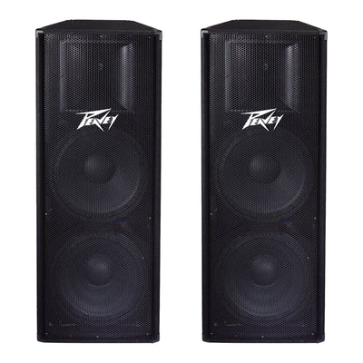 Peavey PV215 2-Way 2800 Watt Dual 15" PA Full Range DJ Speakers PV 215 (2 Pack)
