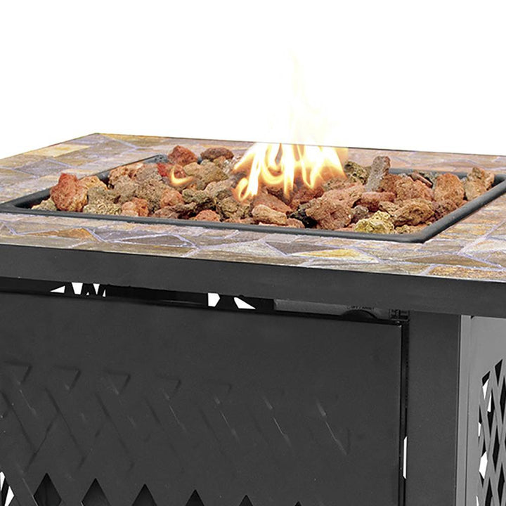 Endless Summer GAD1429SP 30,000 BTU Gas Firepit Table with Lava Rock (Open Box) - VMInnovations