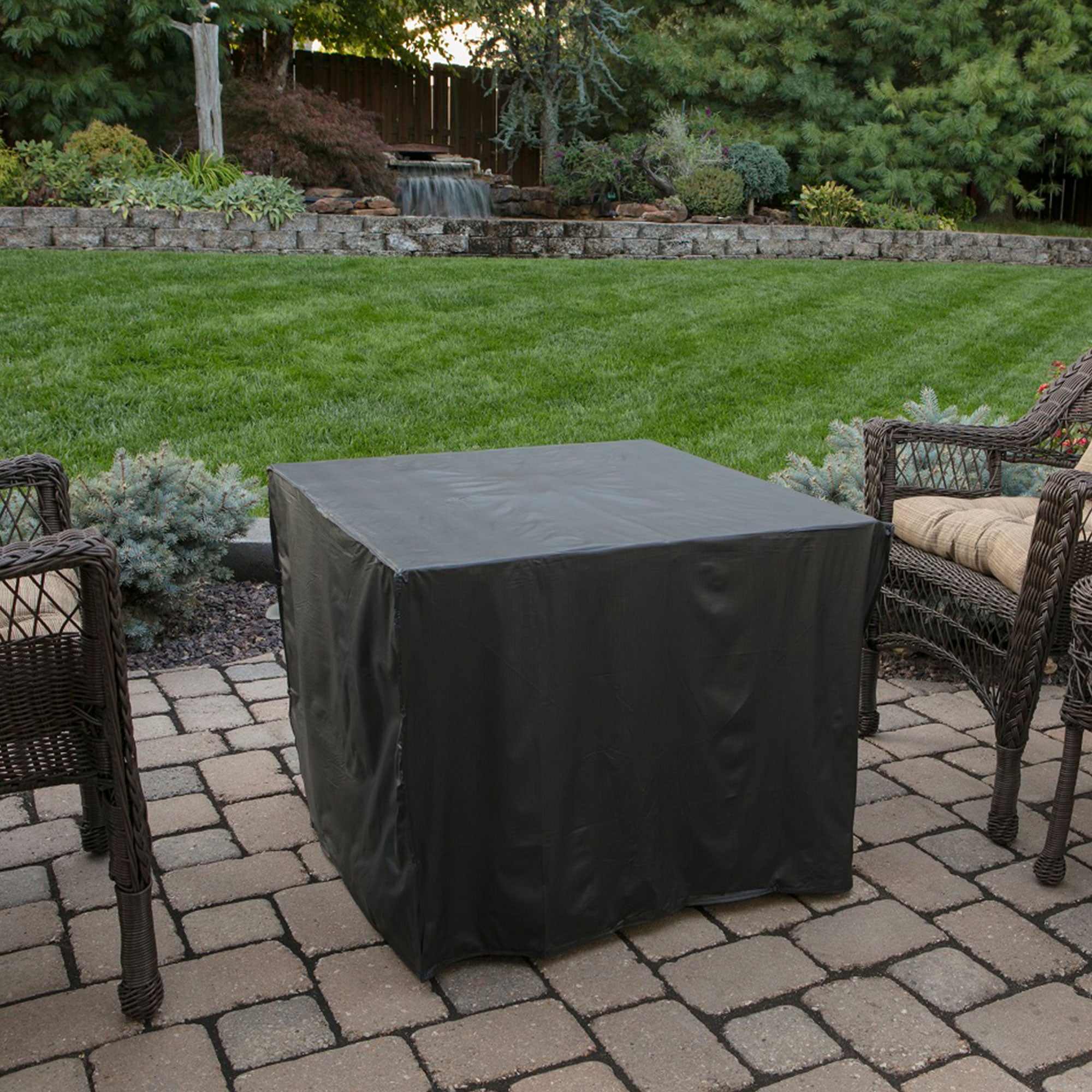 Endless Summer Decorative Push Button Outdoor LP Gas Fire Pit + Rocks (Damaged)