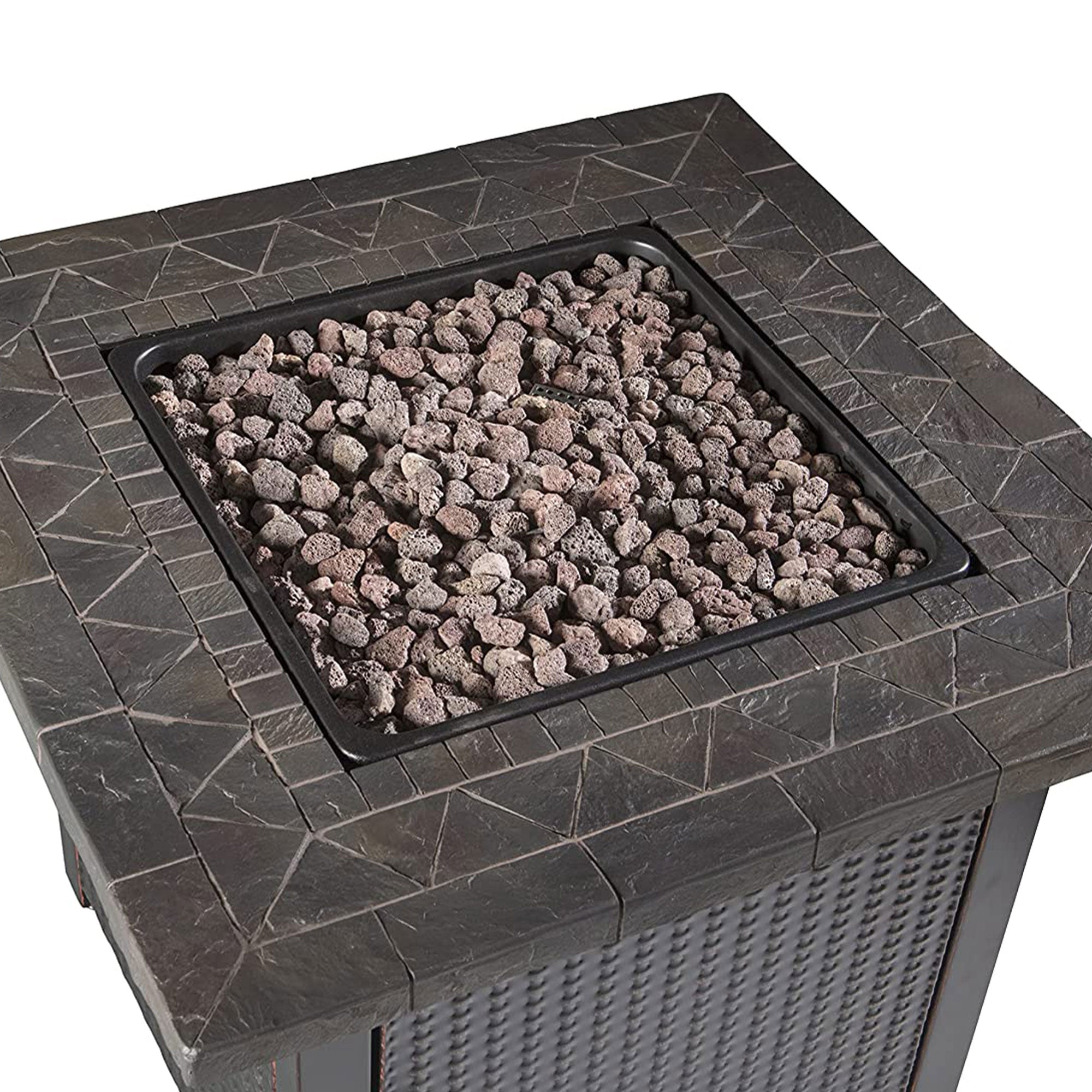 Endless Summer GAD1401M 30,000 BTU Gas Firepit Table w/Mantel & Lava Rock (Used)
