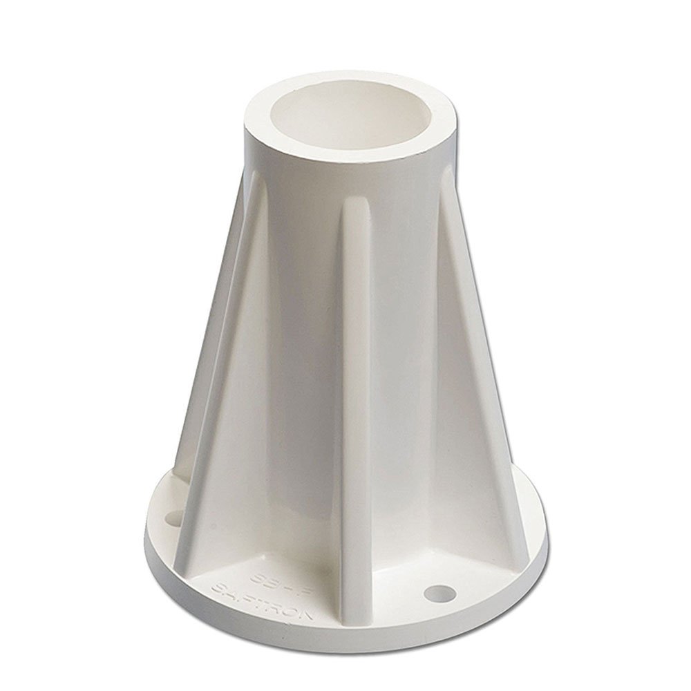 Saftron 6" Pool Handrails & Ladders Mounting Base, White (Open Box) (10 Pack)