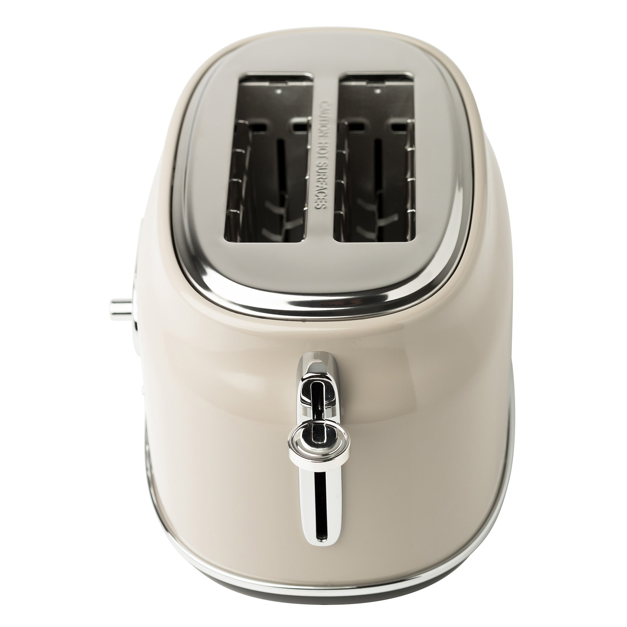 Haden Dorset Wide Slot Stainless Steel Retro 2-Slice Toaster, Putty Beige (Used) - VMInnovations