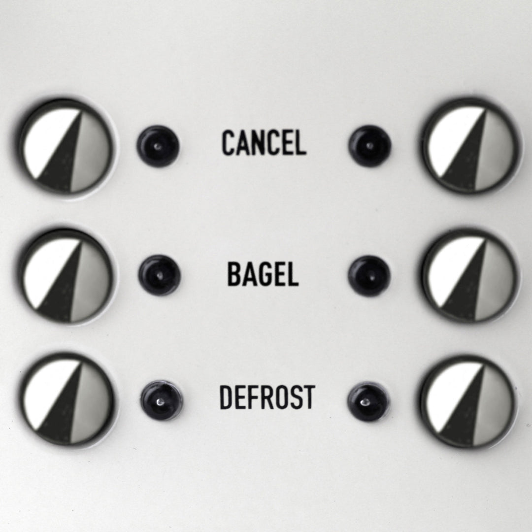 Haden Heritage 4 Slice Wide Slot Stainless Steel Toaster, Ivory/Chrome(Open Box)