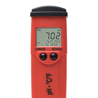 Hanna GroChek pHEP 5 pH and Temperature Tester Meter Waterproof HI98128 (2 Pack)