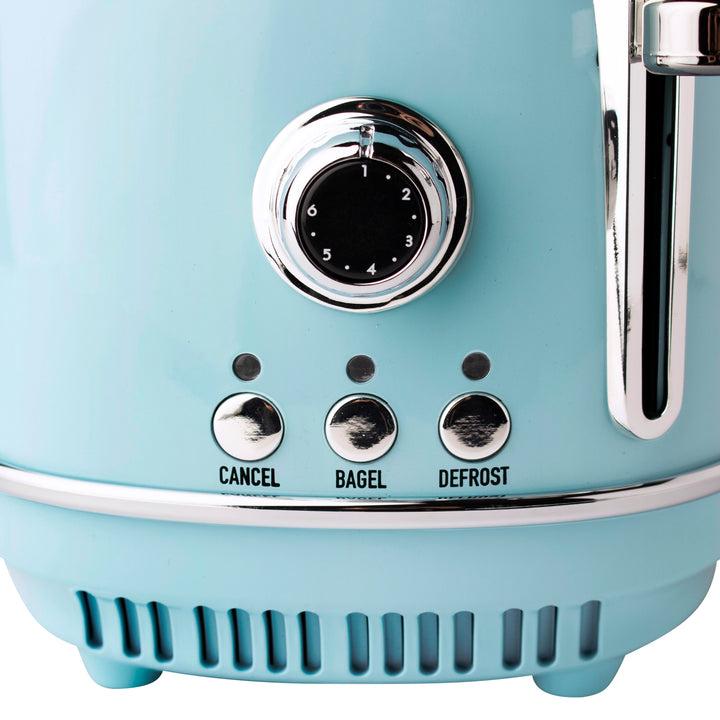 Haden Heritage 12 Cup Programmable Coffee Maker with 2 Slice Toaster, Turquoise - VMInnovations