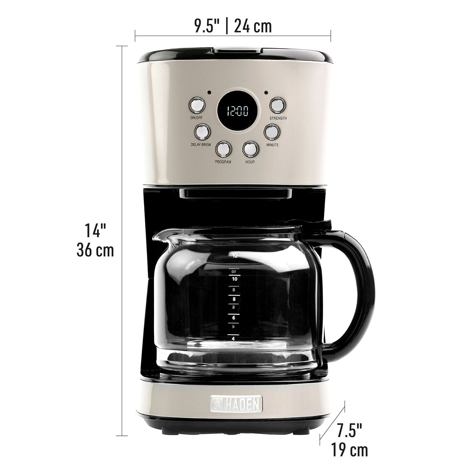 Haden Retro Style 12 Cup Programmable Home Coffee Maker Machine w/ Carafe, Putty + LEGO® Star Wars™ Return of the Jedi A-Wing Starfighter w/ 3 Minifigures | 75003