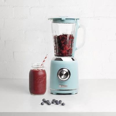 Haden Heritage Retro Style 56oz 5 Blender with Glass Jar, Turquoise (Open Box)